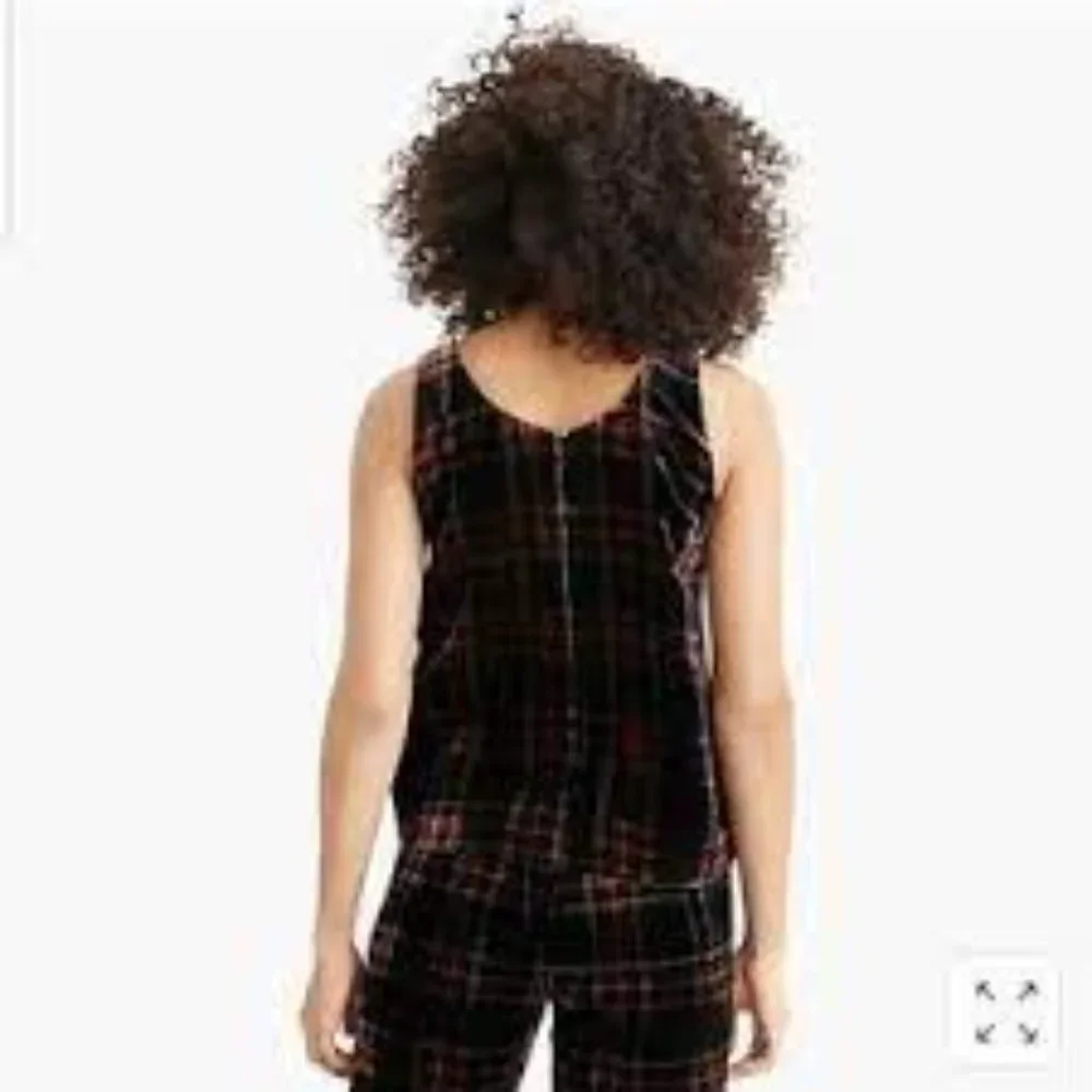 J Crew  Stewart Tartan top